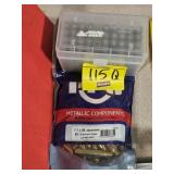 (1) NEW BAG OF 7.7X58 BRASS CASINGS AND (1) BOX