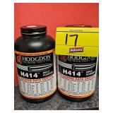 (2) HODGDON H414 RIFLE POWDER...1/2, 1/4
