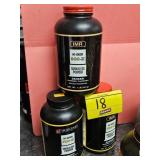 (3) SMOKELESS POWDER...1/2, FULL, FULL
