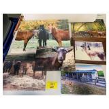 GROUP OF FARM ANIMAL WALL ART