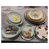 FLATWARE, MISC PLATES OF ALL STYLES & SIZES