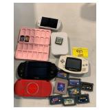 4 PSPS & GAMBOY CONSOLES, GAMES, ETC - ALL