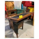 ANTIQUE CHILDS SCHOOL DESK, 2 MATCHBOOK DISPLAY