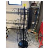 ROTATING METAL STORE DISPLAY SHELF