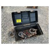 TOTE W/ CLEVICES, TRAILER BALLS, PINTLE HOOK