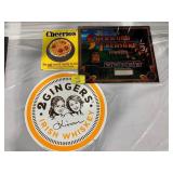 SHERWOOD TREASURE GLASS PINBALL PANEL, CHEERIOS