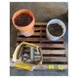 2 BUCKETS OF NAILS OF ALL KINDS, BUCKET OF NAIL