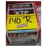 (1) BOX HORNADY 44 CAL BULLET COMPONENTS