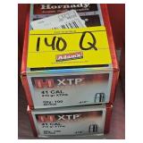 (2) BOXES HORNADY 41 CAL BULLET COMPONENTS