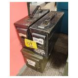 (3)  METAL AMMO CANS