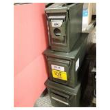 (3)  METAL AMMO CANS