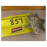 NOVELTY VINTAGE METAL MARSHALL BADGE