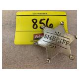 NOVELTY VINTAGE METAL SHERIFF BADGE