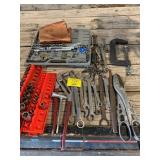 SOCKETS OF ALL KINDS, WRENCHES, PLIERS, CLAMP,