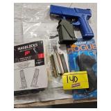 GROUP OF MISC ITEMS...MAGBLOCK, GUN LOCK,