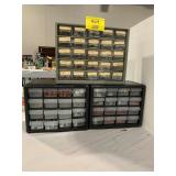3 PARTS ORGANIZERS W/ CONTENTS OF ALL KINDS