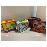 4 METAL LUNCHBOXES - NO THERMOS