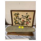 PORTABLE ANTIQUE WOODEN IRONING BOARD, ANTIQUE