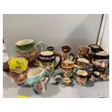 GROUP OF TOBY JUGS OF ALL KINDS - SOME MARKED BUT