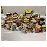 GROUP OF TOBY JUGS OF ALL KINDS - SOME MARKED BUT