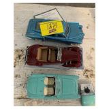 3 FRANKLIN MINT DIECAST CARS