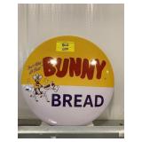 BUNNY BREAD NOVELTY METAL BUTTON SIGN