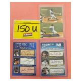 (3) MICKEY MANTLE CARDS...(2) ARE SIGNATURE CARDS