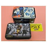 JAYDEN DANIELS TIN FULL OF FOOTBALL CARDS.  YOUNG