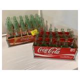 WOOD & CARDBOARD CRATES FULL OF COKE BOTTLES