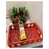 4 PACKS OF SODA BOTTLES OF ALL KINDS, PLASTIC