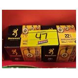 (2) BOXES BROWNING 22LR