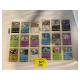 2 SHEETS OF POKEMON CARDS