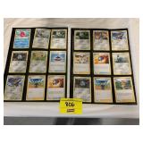 2 SHEETS OF POKEMON CARDS