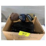 4 PAIRS OF GLOVES, EAR MUFF PAIRS