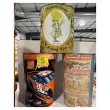 3 METAL TRASH CANS - TONY STEWART RACING, HOLLY