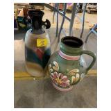 2 LARGE Dï¿½COR VASES
