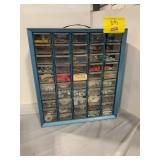 PARTS ORGANIZER W/ CONTENTS OF ALL KINDS