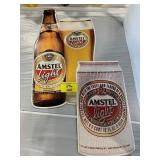 2 AMSTEL LIGHT METAL BEER SIGNS