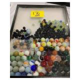 SHOWCASE W/ COLORFUL SHOOTER & MARBLE COLLECTION