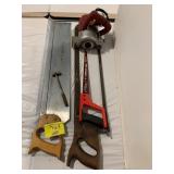 HAND SAWS OF ALL KINDS, SMALL HAMMER