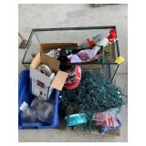 PALLET OF CHRISTMAS Dï¿½COR, FISH TANK, GLOBE LIGHT