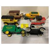 GROUP OF DIECAST ADVERTISING TRUCK BANKS OF ALL