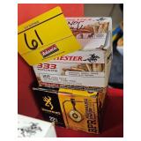 (2) BOXES 22LR...ONE BOX SAYS NOT FULL