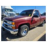 1998 CHEVROLET C1500 SHORTBED TRUCK.  MANUAL