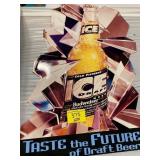 BUD ICE BEER METAL SIGN