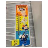 CASINO QUEEN CLUB METAL THERMOMETER SIGN