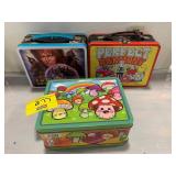 3 METAL LUNCHBOXES W/ NO THERMOS