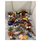 LARGE GROUP OF NOVELTY S&P SHAKERS OF ALL KINDS