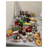 LARGE GROUP OF NOVELTY S&P SHAKERS OF ALL KINDS