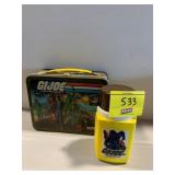 VINTAGE GI JOE METAL LUNCHBOX W/ THERMOS